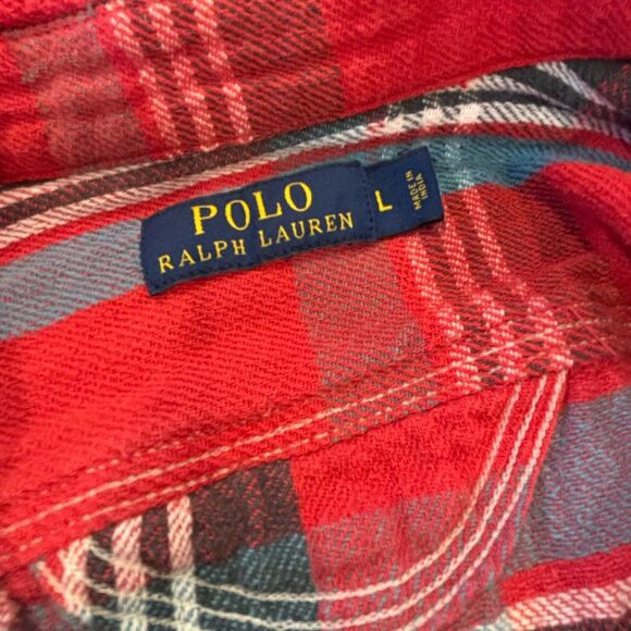 Polo by Ralph Lauren thick soft flannel shirt large - Picture 5 of 5